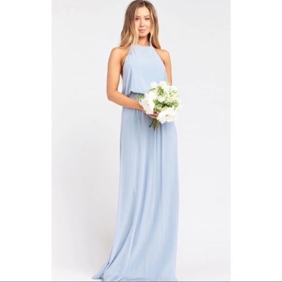 SMYM Heather Halter Maxi Steel Blue - Picture 3 of 8